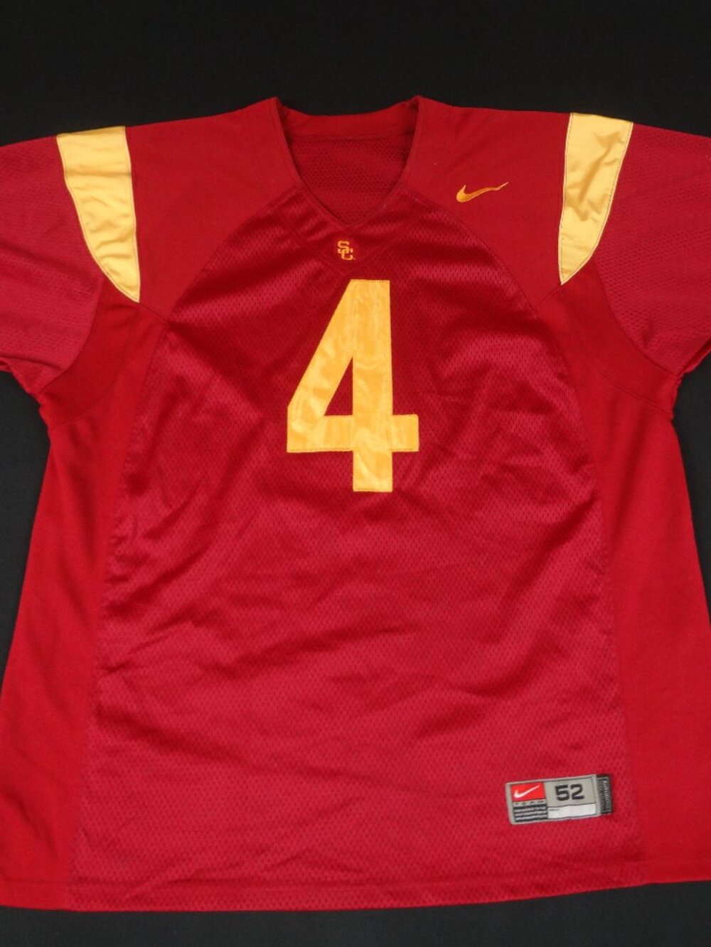 USC TROJANS #4 NIKE TEAM NCAA SO CALIFORNIA COLLEGE JERSEY SZ 52 (XXL) L571